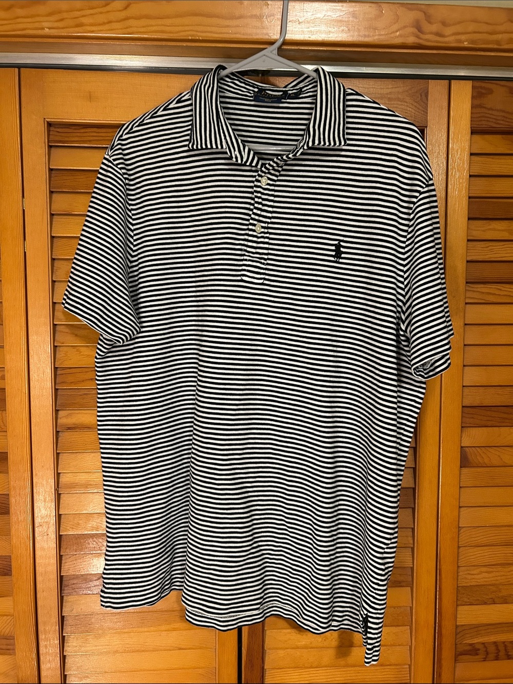 Polo by Ralph Lauren Black and White Striped Polo